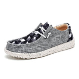 Dude Shoes Men's Canvas Casual Summer Breathable Lightweight MartLion Gray 50 