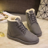 Women Winter Snow Boots Warm Platform Lace Up Ladies Women's Shoes MartLion   