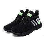 Sneakers Men's Breathable Running Red Pink Tennis Shoes Comfort Casual Walking Women Zapatillas Hombre MartLion G178-Full Black 36 