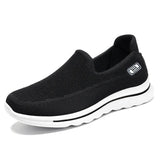 Men's Shoes Mesh Fly Woven Breathable Casual Sports Lazy Slip on Casual Anti-Odor MartLion black 39 
