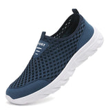 Summer Sneaker Men's Classic Casual Shoes Soft Breathable Running Lightweight Mesh MartLion blue 39 