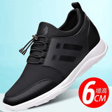 Men's shoes with invisible inner height wear-resistant leather genuine leather sports men's casual MartLion Style 7 6cm 43 