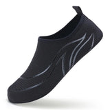Men Aqua Shoes Lightweight Women Water Shoes Soft Couple Beach Shoes Summer Anti-slip Casual Sneakers Flexible MartLion K18-Black 40-41 CHINA
