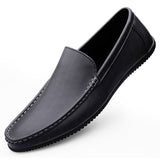 Super Soft Men&'s Moccasins Slip Loafers Flats Casual Footwear Microfiber Leather Shoes Mart Lion Black 2 38 