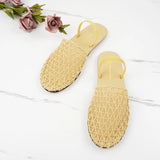 flat-bottomed ladies sandals in summer round head breathable mesh flat-bottomed slippers MartLion   