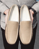 Golden Sapling Party Shoes Men's Slip on Loafers Elegant Casual Leather Flats Dress Moccasins MartLion   