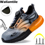 Indestructible Safety Shoes For Men's Industrial Puncture Proof Working Boots Anti-smashing Steel Toe Work Sneakers MartLion   