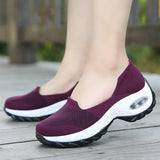 Platform Shoes Sneakers Women Running Breathable Mesh Slip-On Sports MartLion   