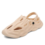 Summer Men's Slippers Platform Outdoor Sandals Beach Slippers Flip Flops Indoor Home Slides Bathroom Shoes Mart Lion Khaki 39 