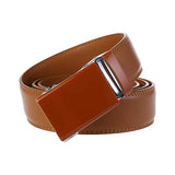 Red Belt Men's Automatic Buckle Khaki Blue White Waistband 100cm-125cm Available MartLion Brown CHINA 120cm