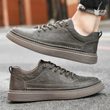 Handmade Brand Men's Casual Shoes Genuine Leather Flats Soft Oxford Outdoor Sneakers MartLion   