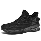 Luxury Designer Men's Atmospheric Air Cushion Walk Shoes Tennis Basket Sneakers Casual Running Footwear MartLion 6918 Black 40 
