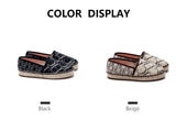 Women's Shoes Summer Thick Bottom Outer Wear Letter Side Lightweight Design Casual Flat Shoes MartLion