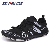 Light Men's Jogging Minimalist Shoes Summer Running Barefoot Beach Fitness Sports Sneakers Mart Lion 2029-BLACK WHITE 40 