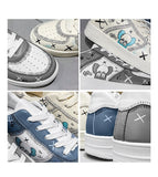 Breathable Cartoon Casual Sneakers Men's Lace-up Low-Top Shoes Mart Lion   