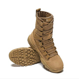 Outdoor Boots Men's Military Hiking Sport Shoes Sneakers Cool Army Desert Waterproof Work MartLion brown 40 