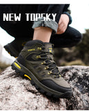 Men's Hiking Shoes Breathable Outdoor Hiking Boots Lace Up Trekking Outdoor Non-slip Mountain Mart Lion   