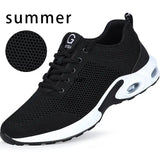 Men's Safety Shoes with Steel Toe Cap Anti-smash Sport Work Sneakers Puncture Proof Work Safety Boots Air Cushion MartLion C2007-summer 36 