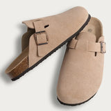 Trendy Clogs For Women Slippers Suede Mules Men's Cork Home Sandals with Arch Support Leather Potato Shoes MartLion   