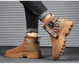 Winter Anti Slip Breathable Men's Casual Ankle Boots Tooling Boots Lace-up Shoes Sneakers MartLion   