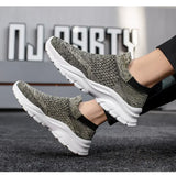 Men's Sneakers Summer Mesh Breathable Thick Sole Socks Increase Comfort Casual Sports Lazy Shoes Zapatillas De MartLion   