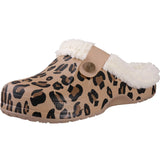 Casual Women Shoes EVA Clogs House Indoor Soft Fur Men's Slippers Outdoor Garden MartLion Leopard print 46-47(10.8-11 inch) CHINA