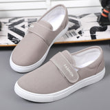 Men's Casual Sneakers Vulcanized Flat Shoes Designed Skateboarding Tennis Hook Loop Outdoor Sport Mart Lion   