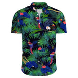 Flower Casual Men's Shirts Print With Short Sleeve For Korean Clothing Floral MartLion   