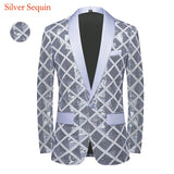 Men's Luxury Wave Striped Gold Sequin Blazer Jacket Shawl Lapel One Button Shiny Wedding Party Suit Jackets Dinner Tuxedo Blazer MartLion Partten 16 US XS 