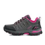 Unisex Hiking Boots Woman Professional Hiking Shoes Men's Trekking Sneakers Non Slip Mountain Mart Lion GreyRose(35-42) Eur 35 