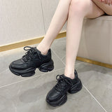 Platform Shoes Sneakers for Women Autumn Increase  Design Casual Zapatos De Mujer Mart Lion black 35 