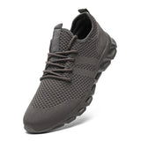  Men's Casual Sport Shoes Light Sneakers White Outdoor Breathable Mesh Black Running Athletic Jogging Tennis Mart Lion - Mart Lion