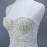 Women Bra Rhinestone Corset Party Clothes Lady Push Up Bra Woman Tops Clothing Gothic Shaper Vintage Bra Underwear MartLion   