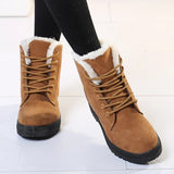 Women Boots Winter Ankle Winter Shoes Female Snow Mujer Warm Plush Mart Lion   