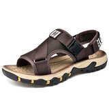 Summer Beach Sandals Men's Open Toe Outdoor Shoes Rubber Designer Non-slip Mart Lion Auburn 39 
