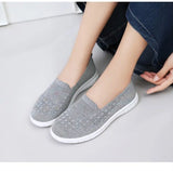 Shoes Woman Trend Loafers Ballet flats Slip-on Cotton Ladies Sneakers Summer Footwear Breathable Barefoot MartLion   