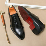 Mens Leather Shoes High Men's Shoes Oxford Wedding Men Dress Leather Shoes Gentleman Office Man Shoe