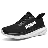 Running Shoes Men's Casual Sneakers Cushioning Basic Walking Outdoor Sports Lightweight MartLion Black White 36 