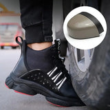 Safety Shoes Men's Indestructible Construction Steel Toe Protective Work Anti-Stab Boots Breathable Hiking Sneakers MartLion   