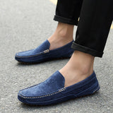 Suede Leather Men's Loafers Luxury Casual Shoes Boots Handmade Slipon Driving  Moccasins Zapatos Mart Lion   