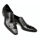 Loafers Men's Shoes Wedding Oxford Formal Dress Zapatos De Hombre De Vestir Formal Mart Lion Black 38 