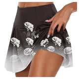 Women'S Athletic Stretchy Pleated Tennis Skirts Run Yoga Inner Shorts MartLion Black XXL 