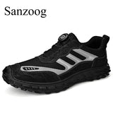 Non-Leather Mesh Casual Shoes Men's Quick-Lacing Spring Summer Outdoor Sneakers MartLion   