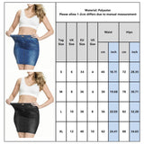 Waisted Denim Women's Skirt Summer Elastic Bodycon Slim  Mini Dress Female Clothing MartLion   