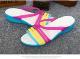 Women Sandals Summer Candy Color Women Shoes Peep Toe Stappy Beach Valentine Rainbow Clogs Jelly Flats Mart Lion   