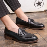 Slip On Dress Shoes Men's Microfiber Leather Casual Formal Mart Lion   