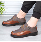 Men's Casual Dress Shoes Classic Lace-up Leather Casual Oxford Flats Footwear Loafers Mart Lion   