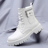 Men's English Style Thick Sole Design Men Boots Layer Leather Casual Boots MartLion