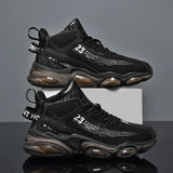 Men's Shoes Casual Sneakers Tenis Luxury Trainer Breathable Sport Platform Zapatillas Hombre MartLion 6953 black 39 