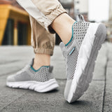 Summer Light Runing Sneakers Men's Hollow Mesh Breathable Running Shoes Jogging Outdoor Travel Casual Sneakers Mart Lion   